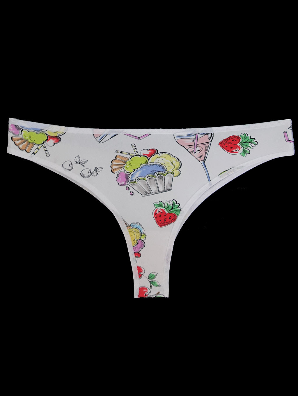 Eva printed fabric tanga panties