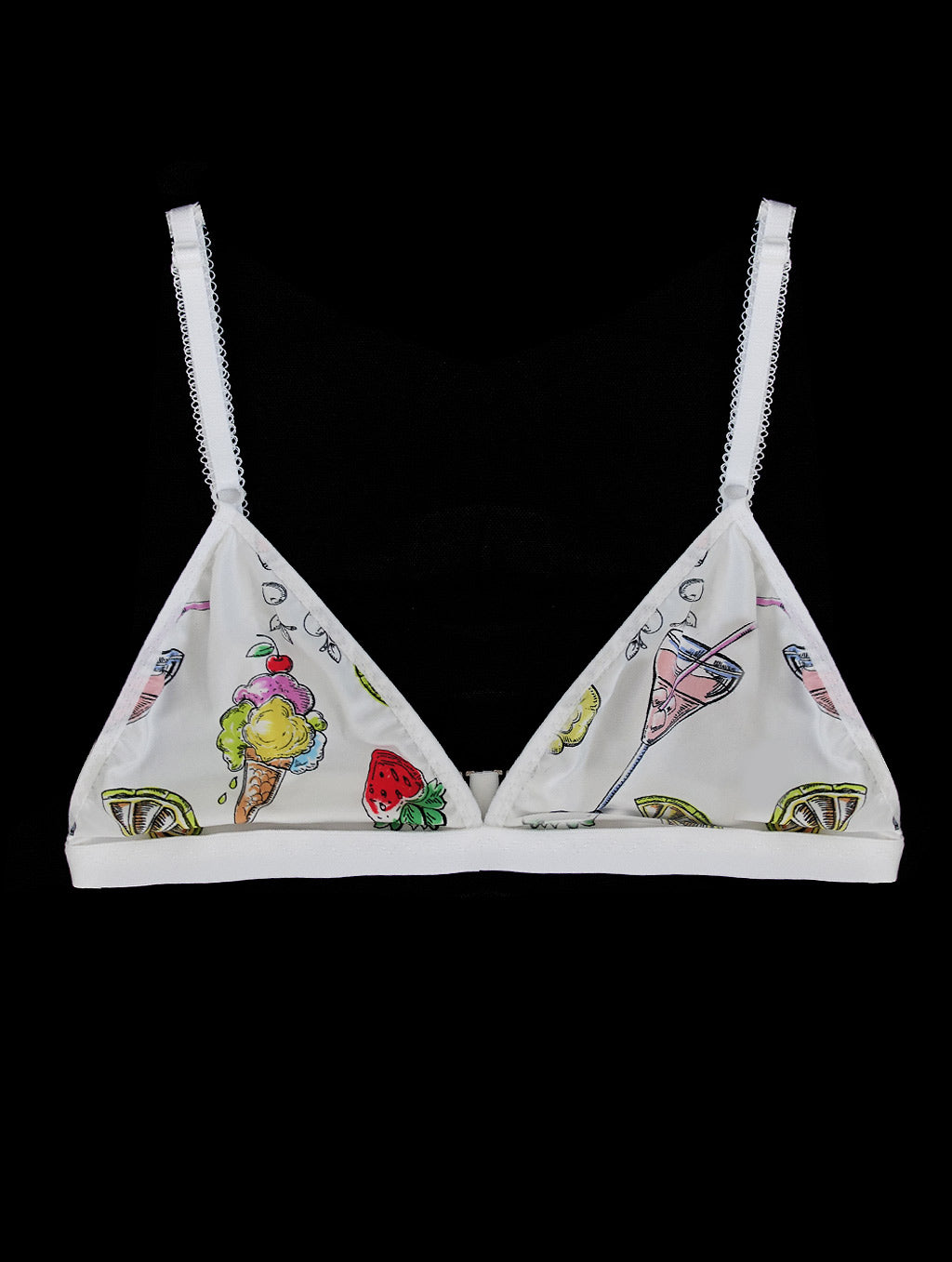 Eva printed fabric cute bralette