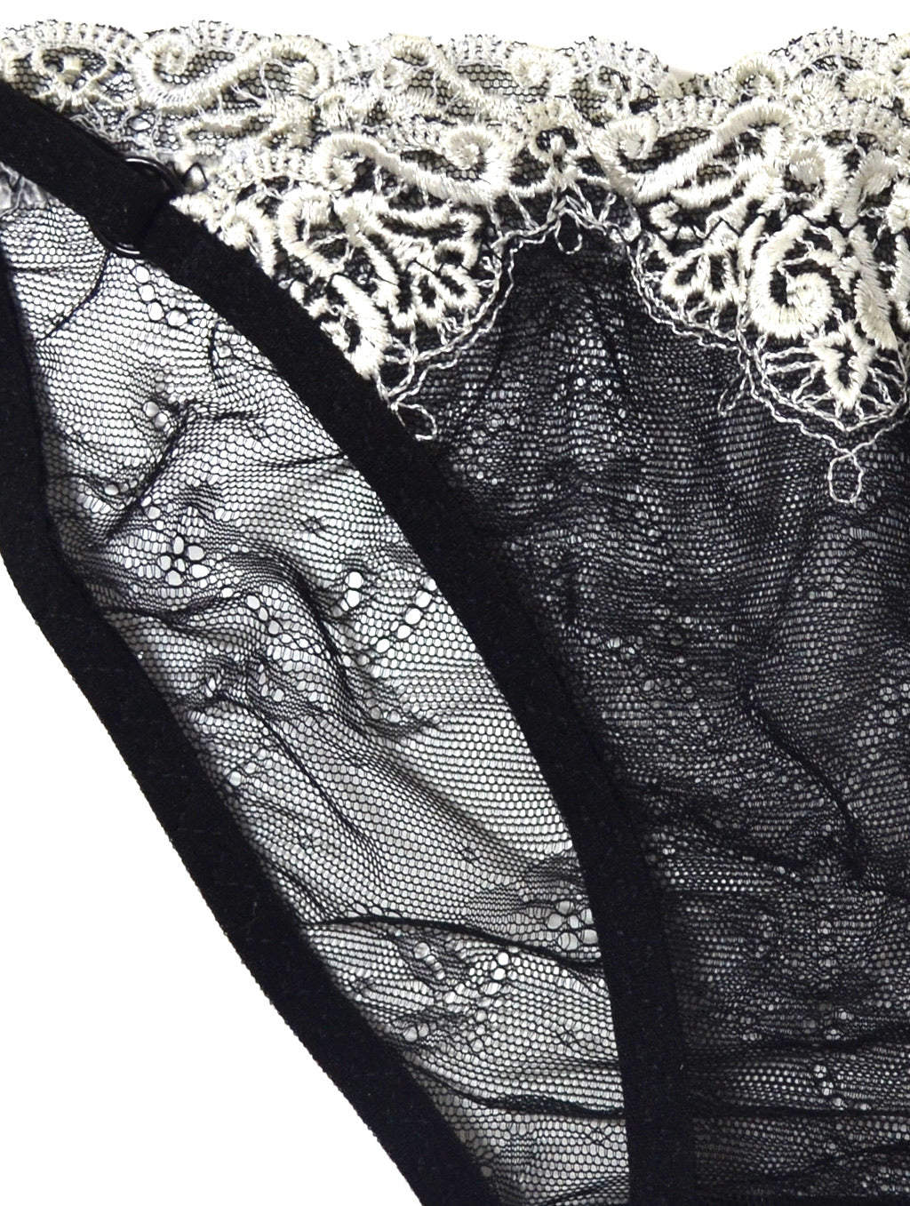 Hazel black lace panties