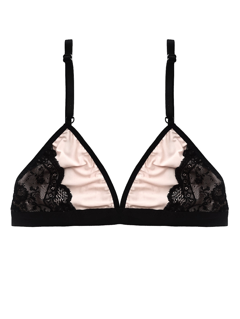 ERINE nude bralette with lace decor
