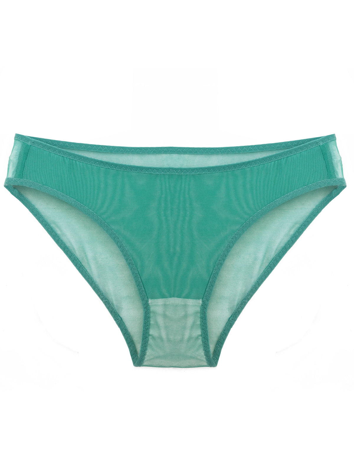 BRIDGET green sheer mesh bikini style panties