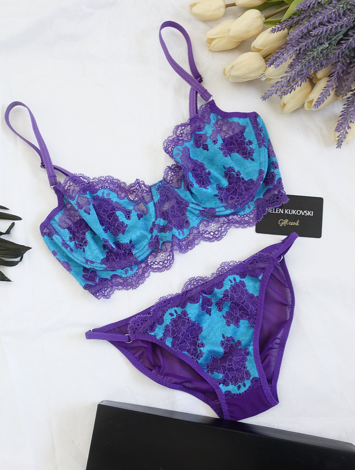 YOLANDA purple and blue bra