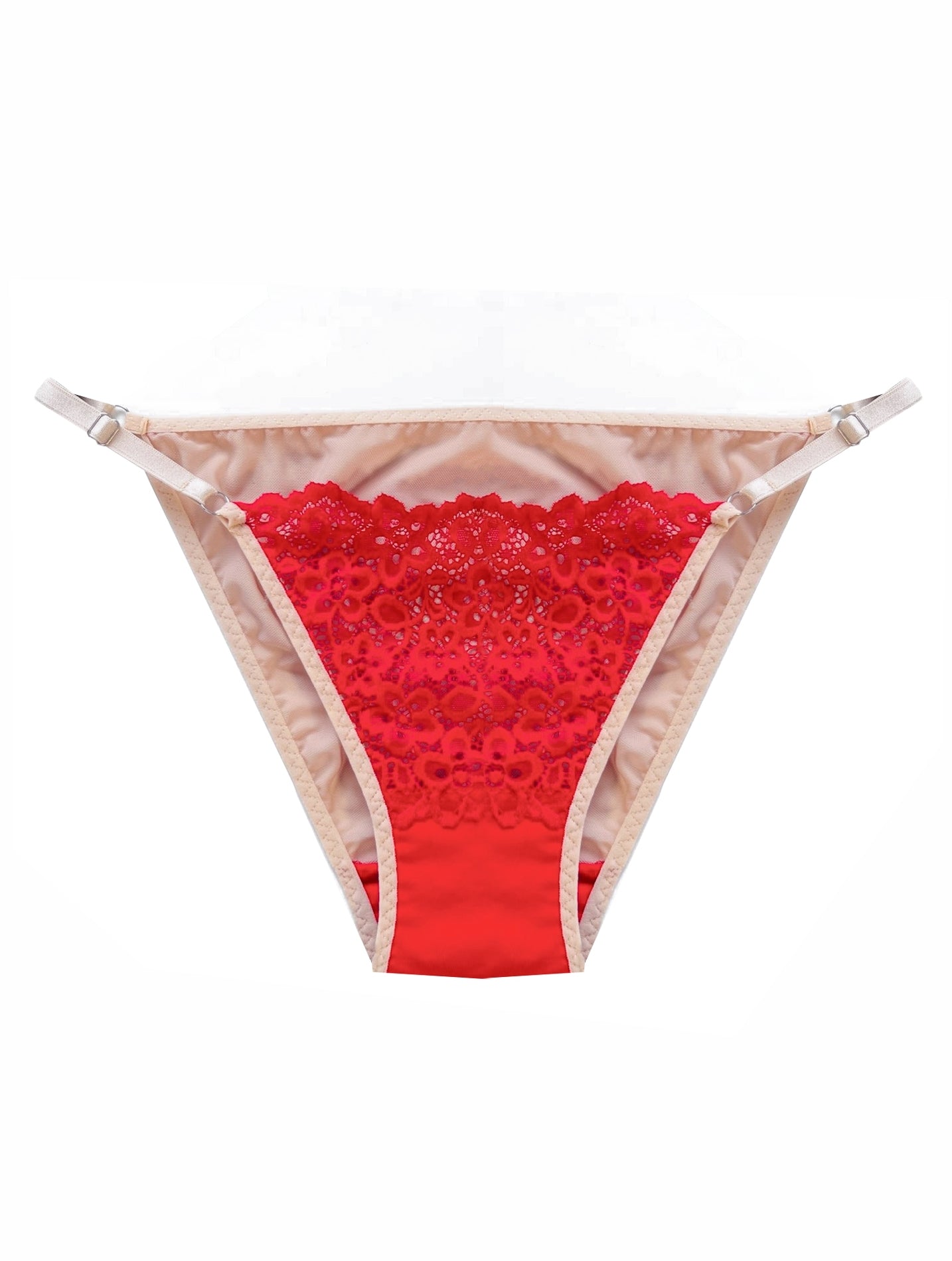 VIRGINIA lace panty in red