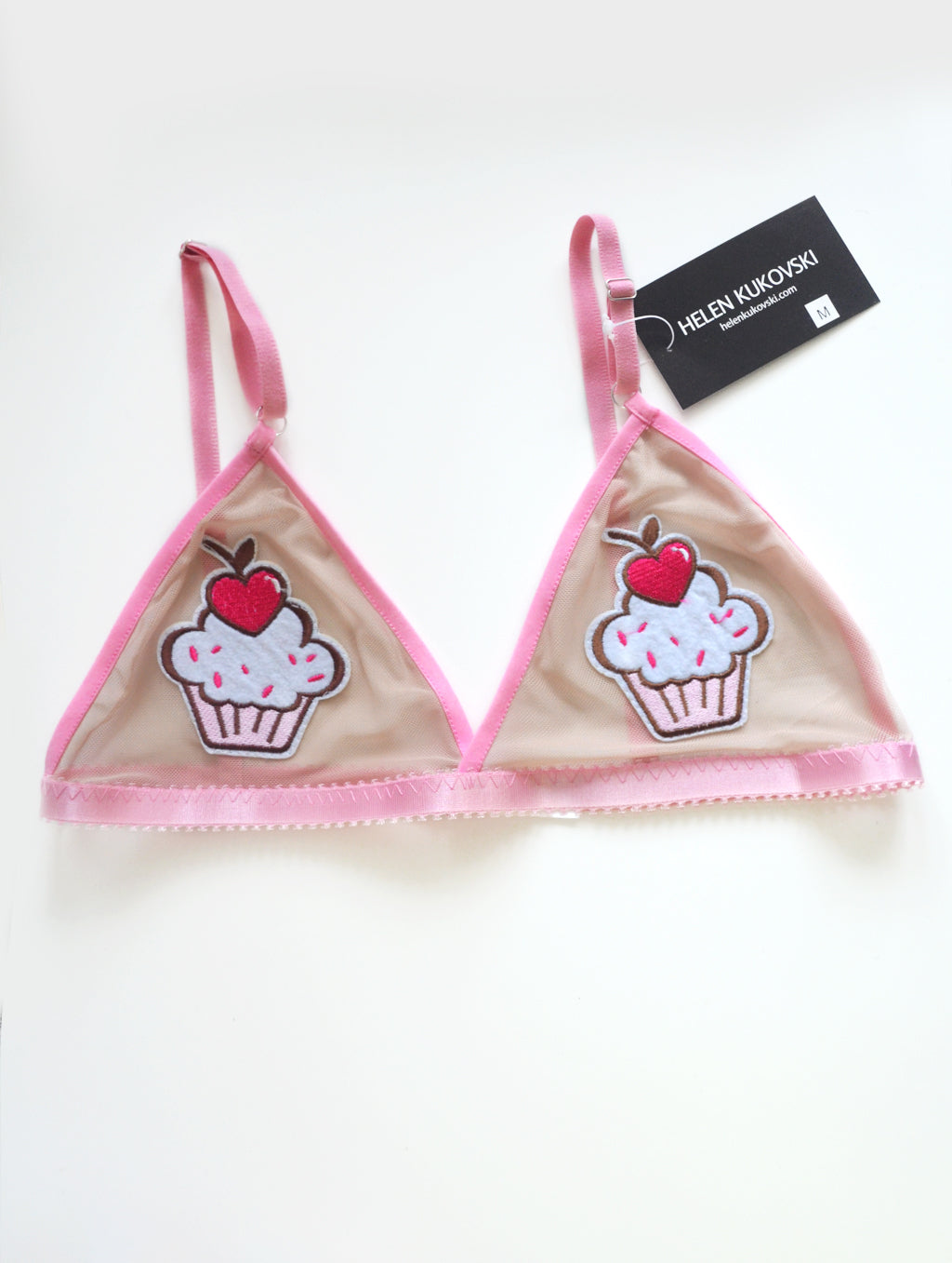 Cupcake sheer bralette / Mesh bralette