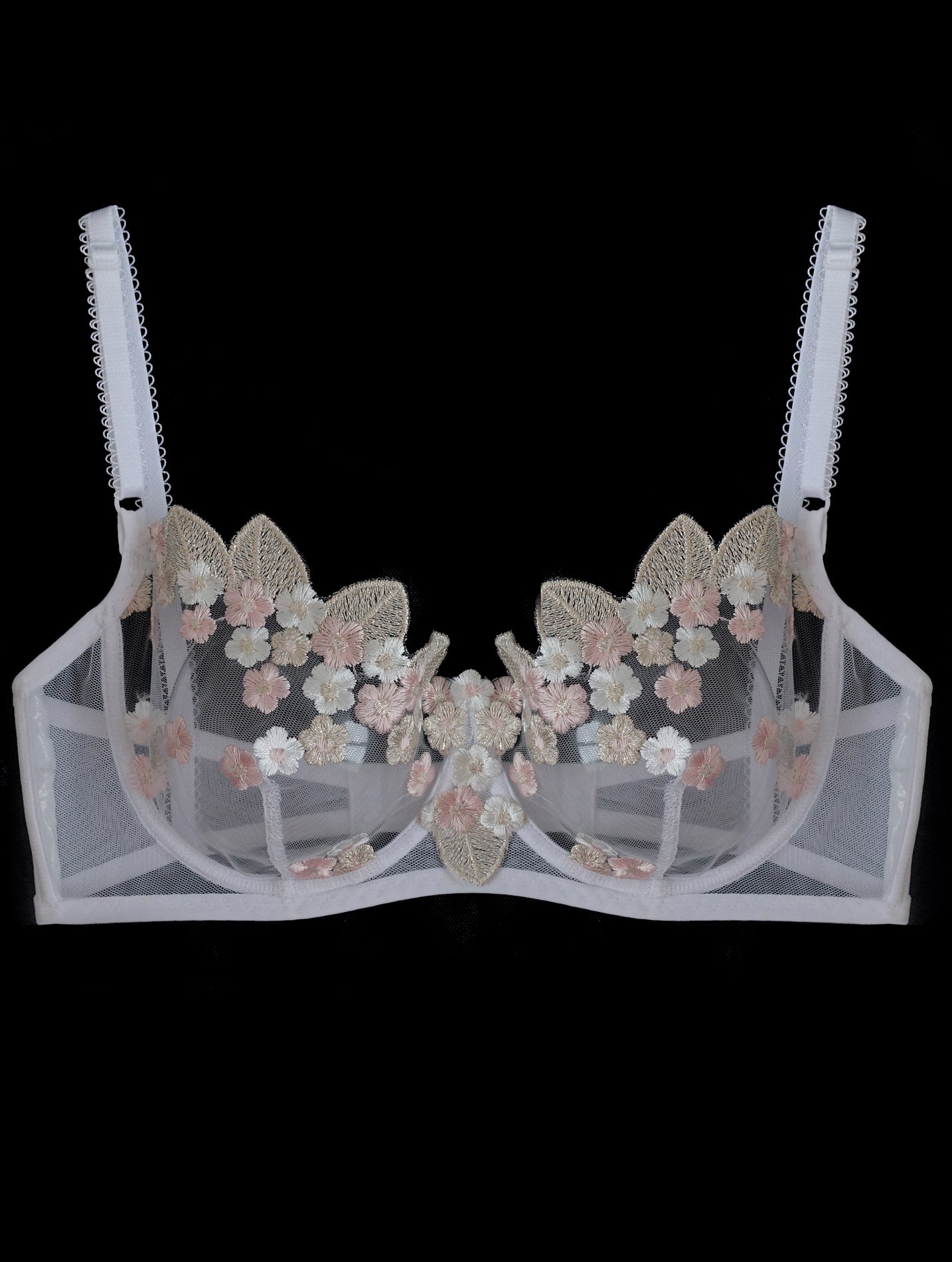 NOELLE sheer lace bra