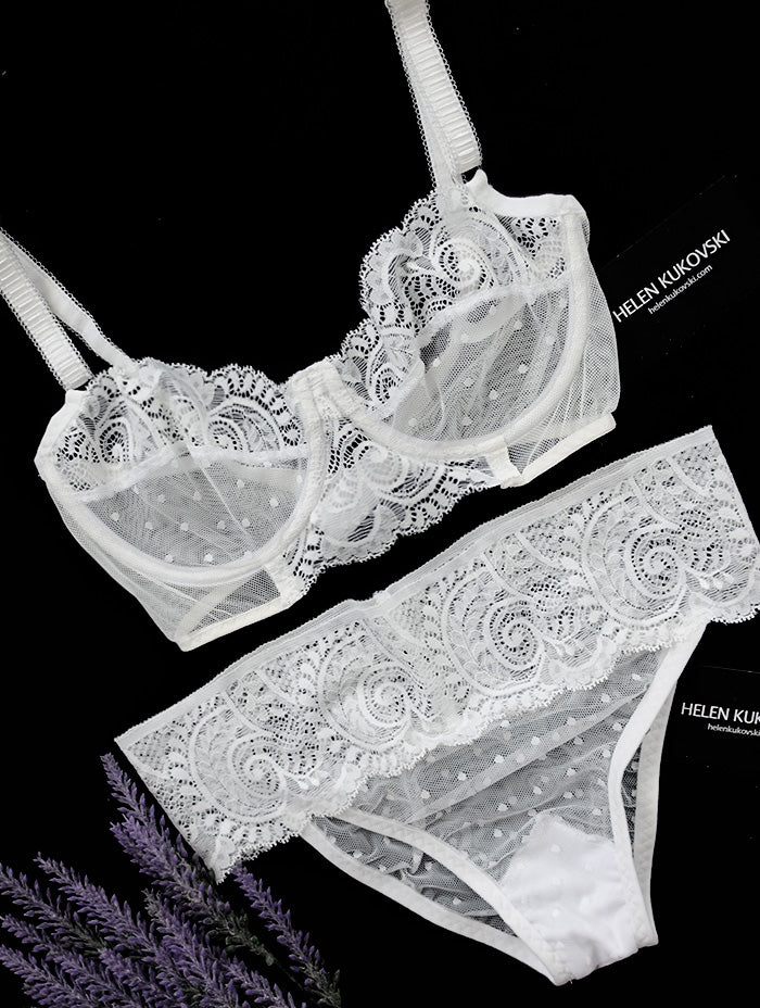 STELLA bridal ivory white bra