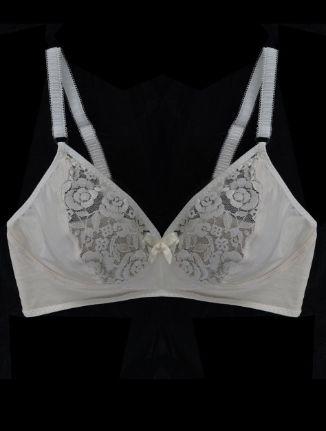Lovable Satin Underwire Unlined Bra in White Size 36C • $20.00