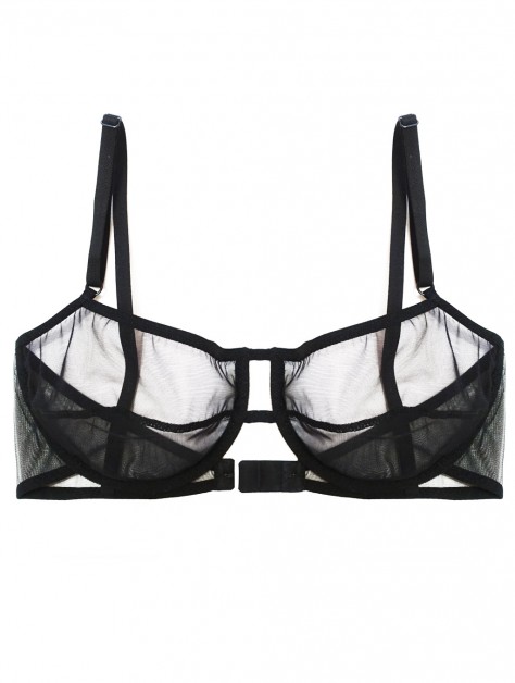Color: Black ( all black bras ) Material: Mesh ( all mesh bras ) .