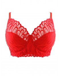 Isabella red lace underwired bra