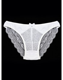 Soft lace Lucca panties in white