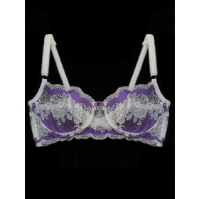 YOLANDA white and purple bra